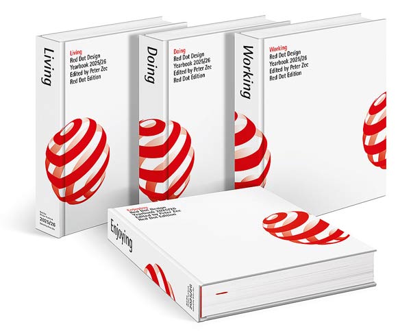 Buch 'Red Dot Design Yearbook 2025/26 - Living, Doing, Working & Enjoying' aus der Red Dot Edition