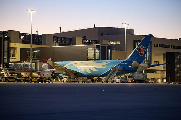 Er&ouml;ffnung des Terminal 3 am Frankfurter Flughafen