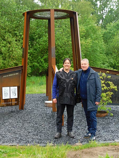 Einweihnung der Skulptur �Was bleibt? � What remains?� durch die Brost-Stiftung auf dem Gel&auml;nde der Zeche Hugo in Gelsenkirchen