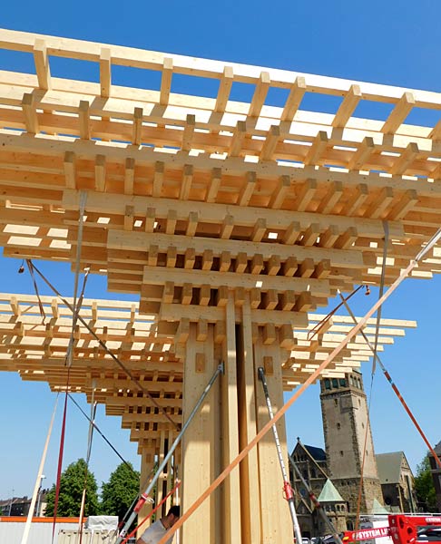 Neubau des Eingangs-Pavillons der IGA 2027 im Rheinpark in Duisburg