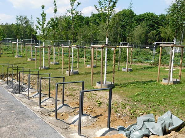 F&uuml;hrung durch die Baustelle des Kultushafen im Rheinpark in Duisburg mit der IGA 2027