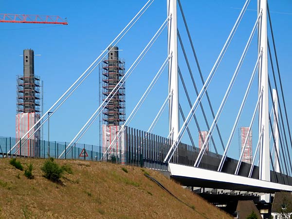 Neubau der A40-Br&uuml;cke in Duisburg-Neuenkamp
