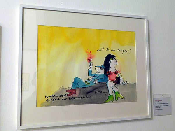 Ausstellung 'Udo Lindenberg � Kometenhaft panisch' in der Ludwiggalerie Schloss Oberhausen