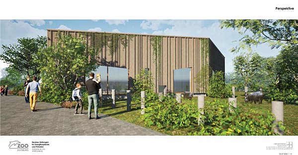 Spatenstich f&uuml;r eine neue Anlage der Zwergflusspferde im Zoo Duisburg