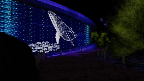 Lichtshow 'Burgers� Light' im Burgers' Zoo in Arnheim