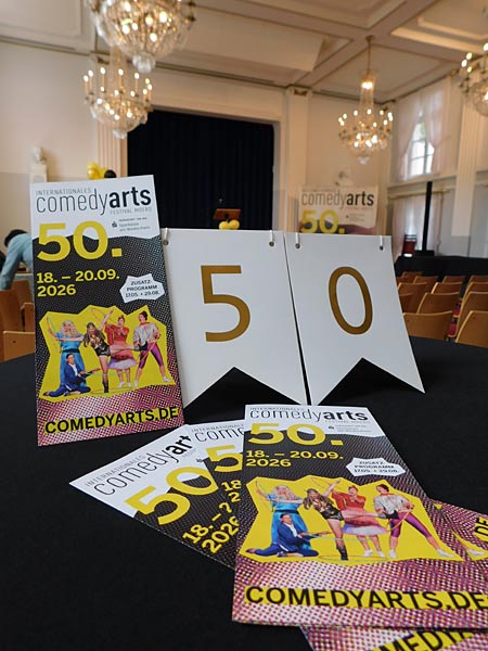Jubil&auml;ums-Samstag beim ComedyArts Festival 2026 in Moers