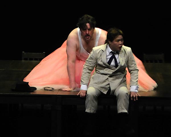 Probenbesuch bei 'Falstaff' im Musiktheater im Revier