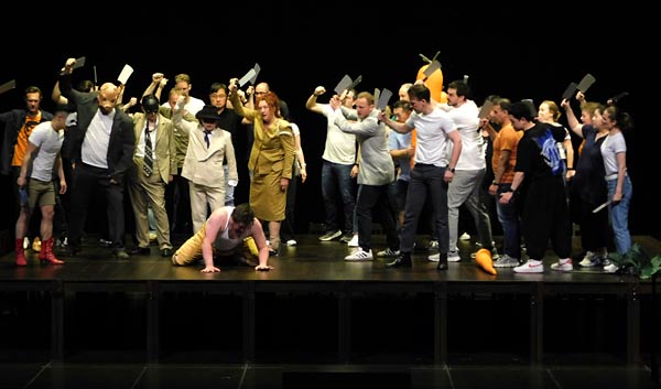 Probenbesuch bei 'Falstaff' im Musiktheater im Revier