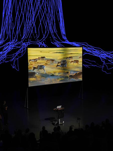 Vortrag zu 'Der Wald, das Klima und die Biodiversit&auml;t' von Jan Haft im Gasometer Oberhausen