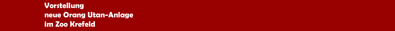 Vorstellung der neuen Orang Utan-Anlage im Zoo Krefeld