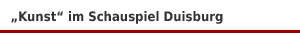 Schauspiel 'Kunst' als Gastspiel des Berliner Ensembles im Schauspiel Duisburg