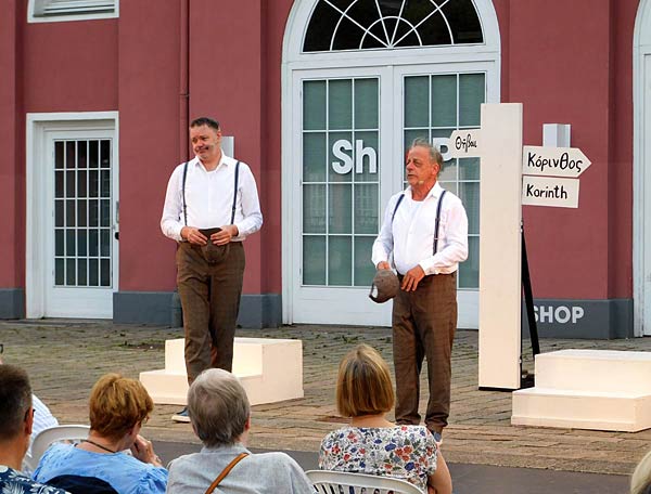 Schauspiel 'K&ouml;nig &Ouml;dipus' bei den Oberhausener Schlossn&auml;chten im Schlossinnenhof
