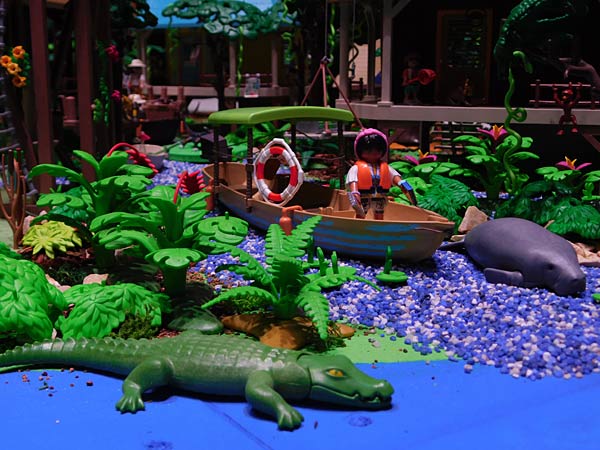 Playmobil-Weltrekord beim 'Lichtermarkt' 2025 im Landschaftspark Duisburg-Nord