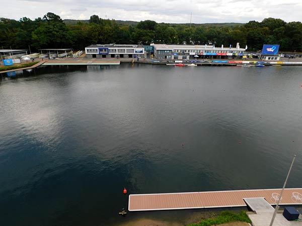 Einweihung des neuen Regattahauses auf der Regattabahn in Duisburg