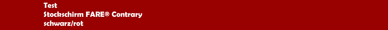 Test: Stockschirm FARE&reg; Contrary