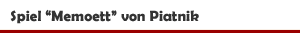 Spiel 'Memoett' von Piatnik