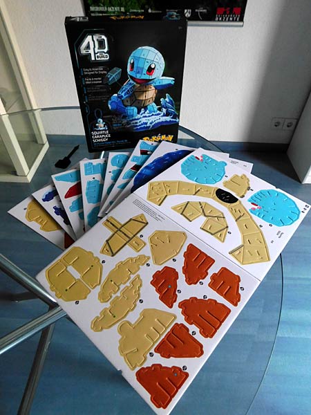 3D-Puzzle '4D Build - Pok&eacute;mon Squirtle 3D Model Kit' von Spinmaster