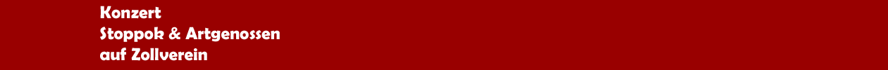 Konzert von 'Stoppok & Artgenossen' auf Zollverein in Essen