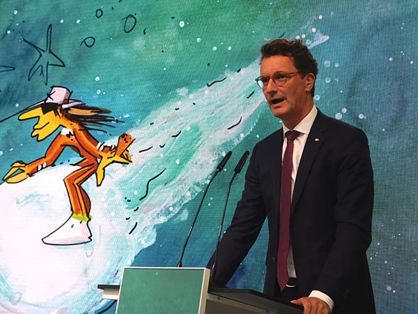 Vernissage der Ausstellung 'Udo Lindenberg � Kometenhaft panisch' in der Ludwiggalerie Schloss Oberhausen mit Udo Lindenberg