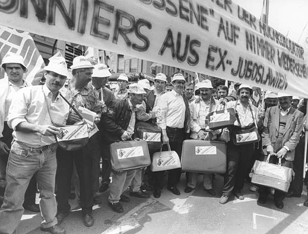 Ausstellung 'Wir, Saisonniers�: Z&uuml;rich 1931�2026' in der Photobastei Z&uuml;rich